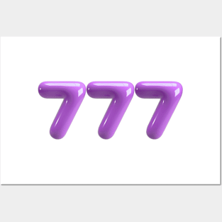 Lucky 7's - Purple Posters and Art